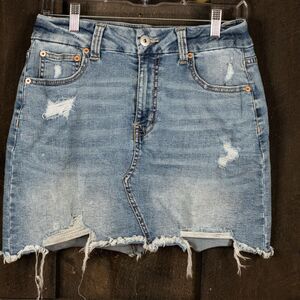 No Boundaries Juniors Size 11 Stretch Denim Mini Skirt